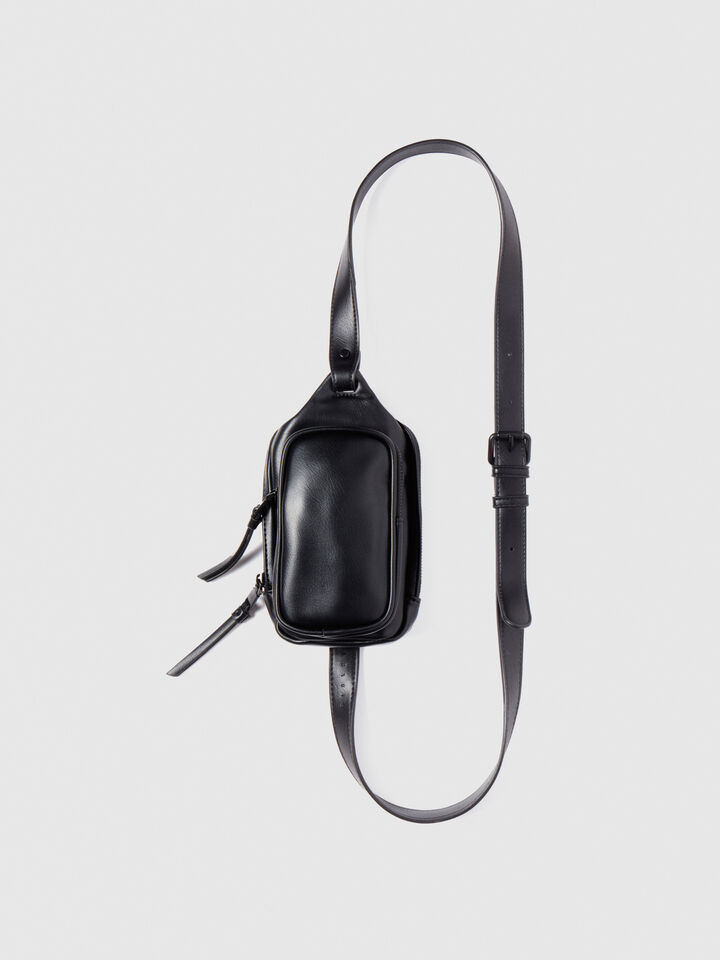 Bum bag with pockets - null - Black | Sisley image number 1